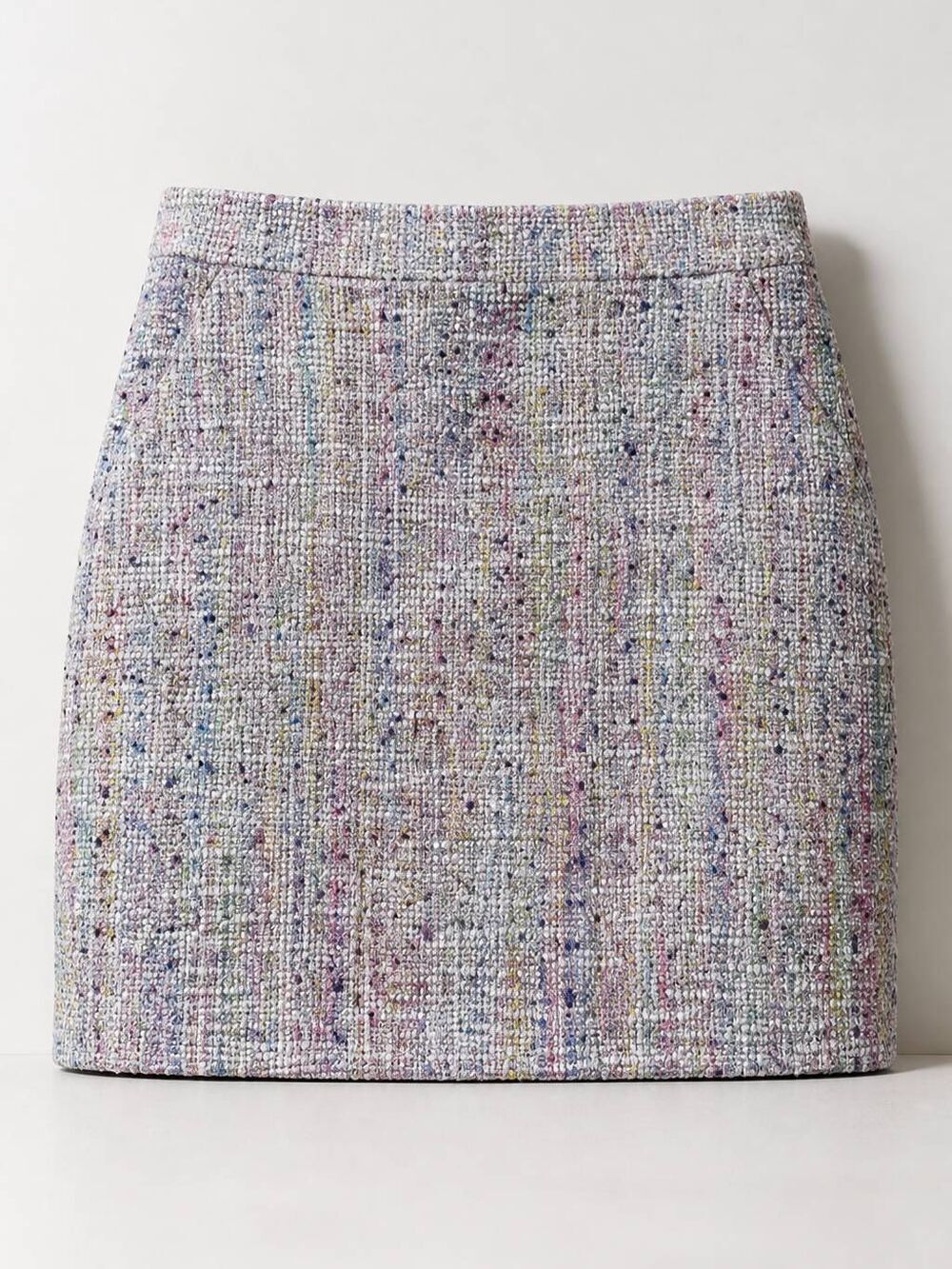 🔸️J. Crew Multicolored Rainbow Confetti Tweed Skirt Size 4
